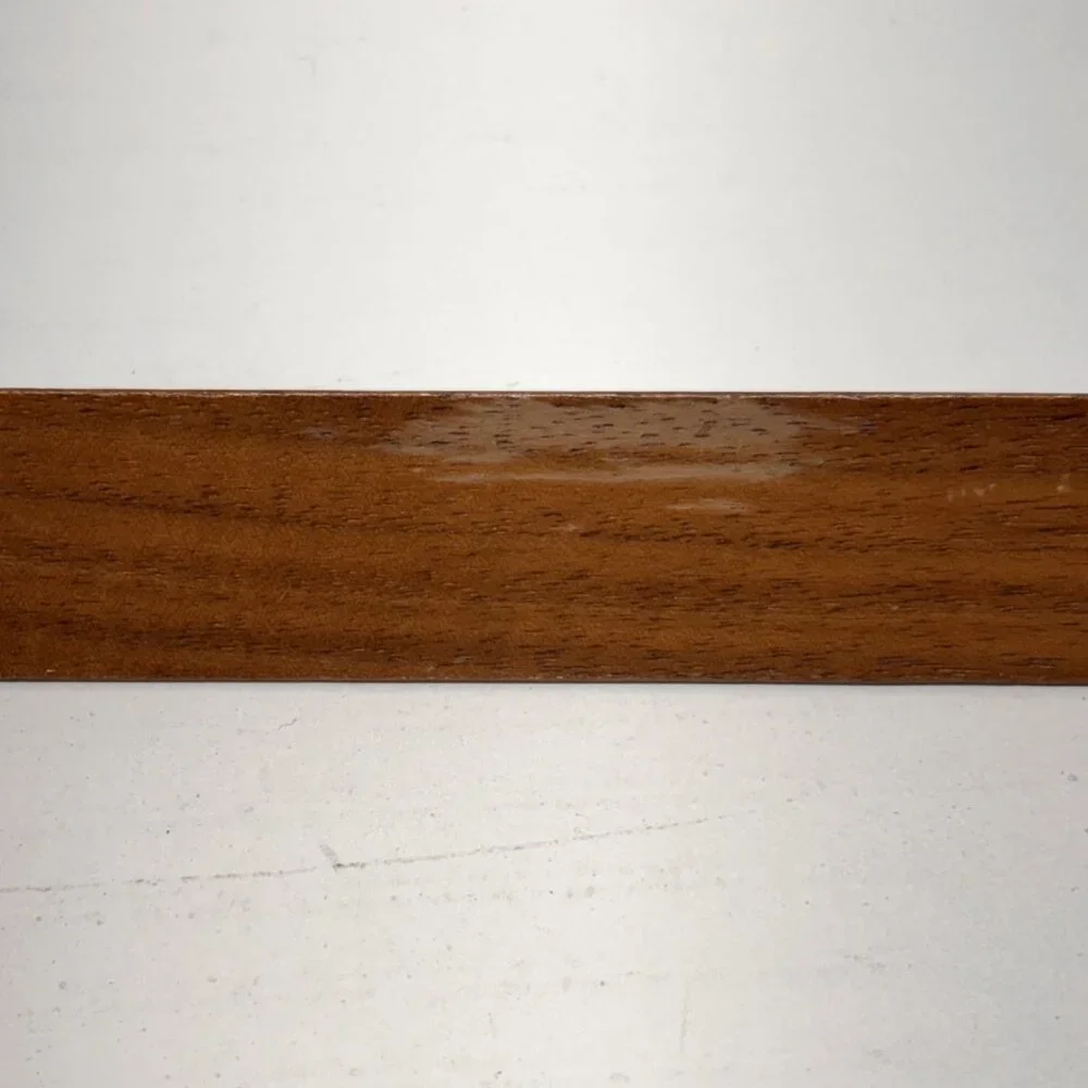 Vintage 1977 Walnut Lasercraft Pencil Holder President's Club & Ruler Landscape